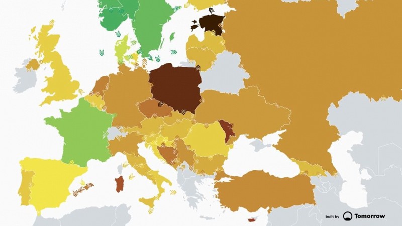 Oglej si emisije CO2 pri proizvodnji električne energije v realnem času